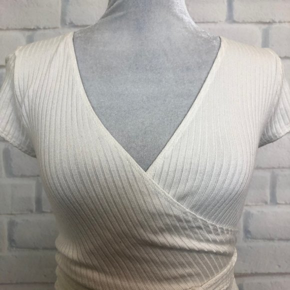 Reformation Cream Wrap Top - Picture 4 of 6